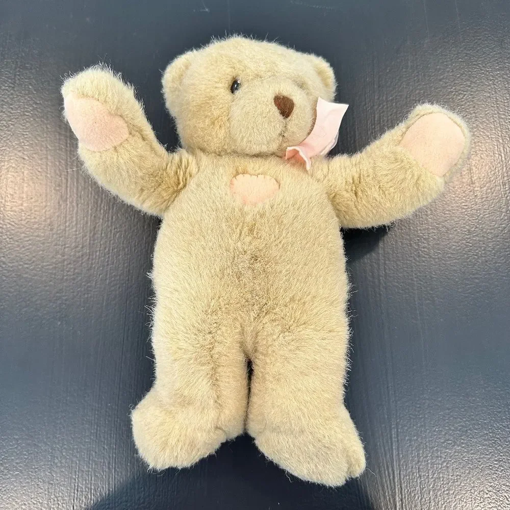 Vintage 1994 Dakin 12” Patchwork Brown Cherished Teddy Bear - EUC